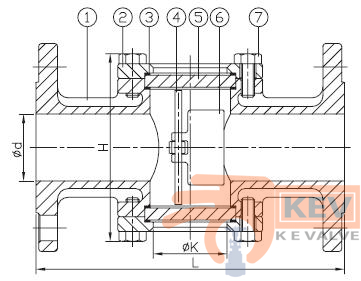 Flanged End Sight Glass 2055 PN16 - Valve p2