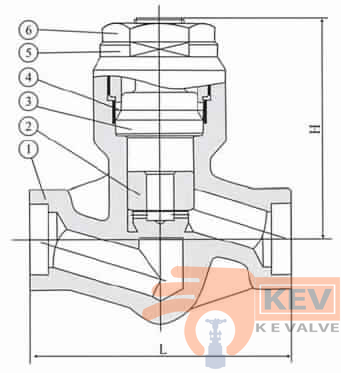 Forged Steel Pressure-seal Piston check Valve 900Lb-2500Lb