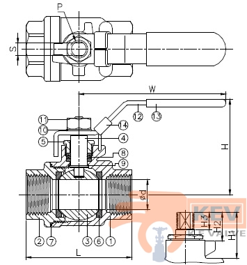 Ball Valves, 2 PC SCREWED END BALL VALE, 2PC BALL VALVE 2006 p2