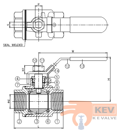 2 pc screwed end ball valve, 2 pc ball valve 2006wb p2