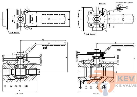 High Pressure Ball Valve, High Pressure Valve 2007w60 p2