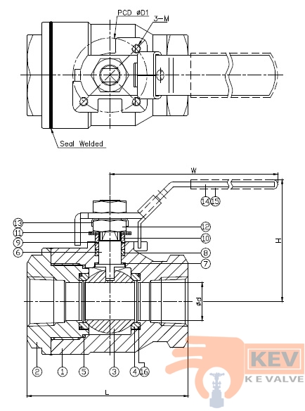 High Pressure Ball Valve, High Pressure Valve 2007w60 p2