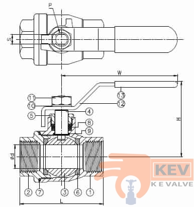 Ball Valve, Screwed End Ball Valve, 2 Pc Screwed End Ball Valve 2009 p2