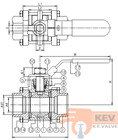 Ball Valve, Socket Weld End Ball Valve, 3 PC Socket Weld End Ball Valve 2011p2