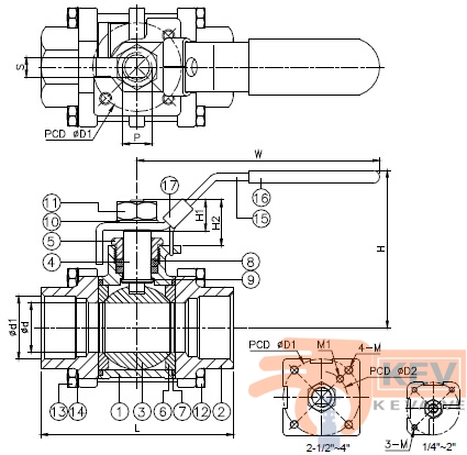 Ball Valve, Socket Weld End Ball Valve, 3 PC Socket Weld End Ball Valve 2011m p2