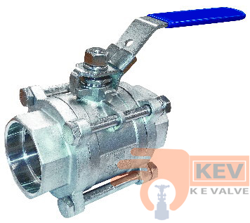 Ball Valve, Socket Weld End Ball Valve, 3 PC Socket Weld End Ball Valve 2011n p1