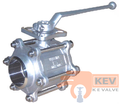 Ball Valve, Butt Weld End Ball Valve, 3 PC Butt Weld End Ball Valve 2012d4 p1