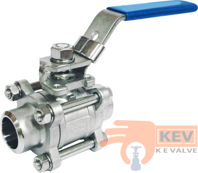 3 PC Butt Weld End Ball Valve 2012Mp1