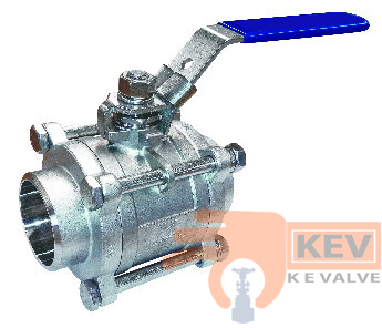 Ball Valve, Butt Weld End Ball Valve, 3 PC Butt Weld End Ball Valve 2012n p1