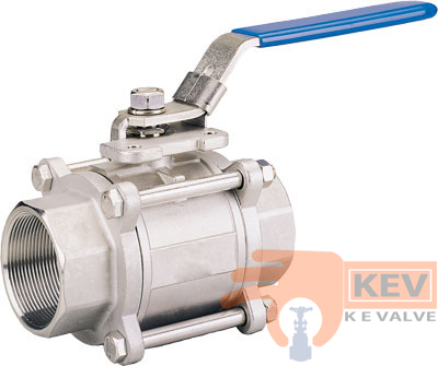 3 PC Screwed End Ball Valve 2013M p1