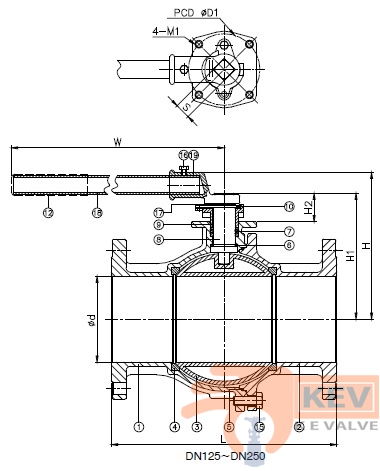 Ball Valves, Flanged End Ball Valves, 2 PC Flanged End Ball Valve 2019s p2