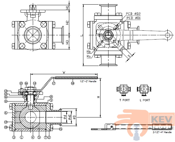 Sanitary Valve, Sanitary Ball Valve, High Purity Ball Valve 2057c p2