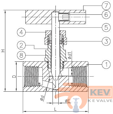 Needle Valve 2032 6000 PSI - Valve